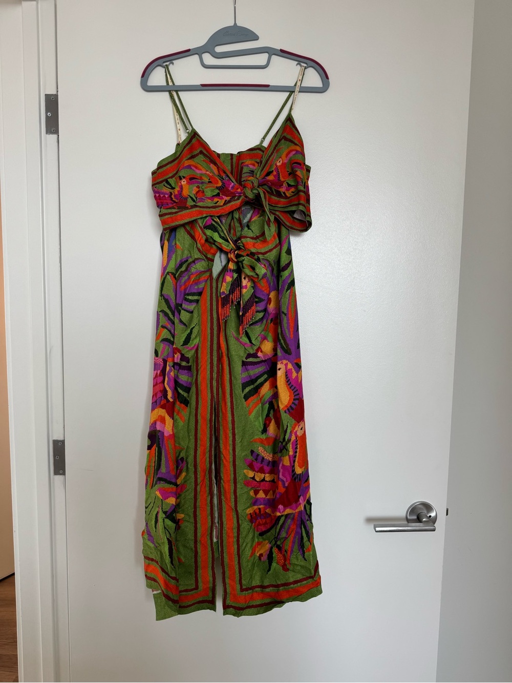 FARM Rio Toucan Scarf Crop Top and Midi Skirt matching set - Picture 7 of 14